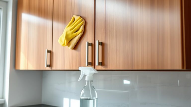 clean kitchen cabinets effectively