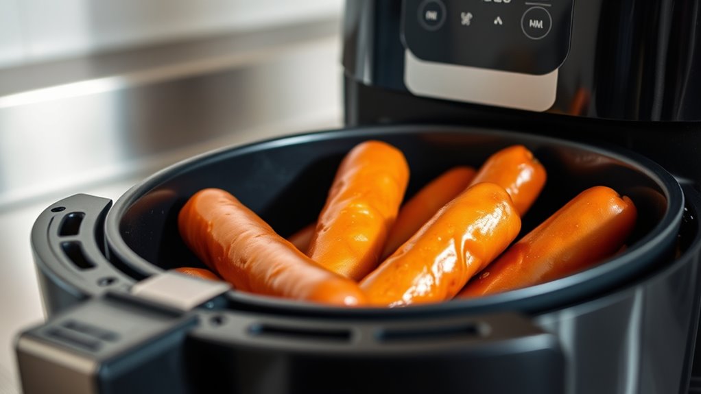 cooking hot dogs air fryer