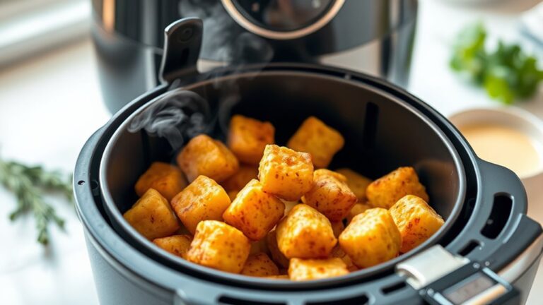 crispy golden air fried tater tots