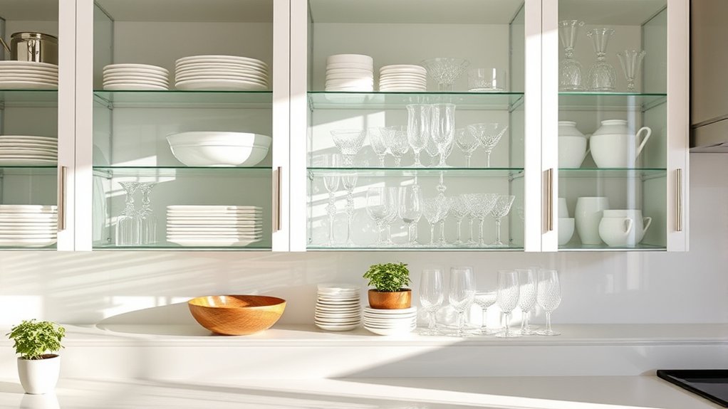 elegant functional glass displays
