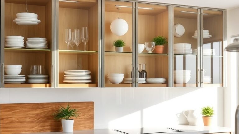 elegant glass cabinet styling