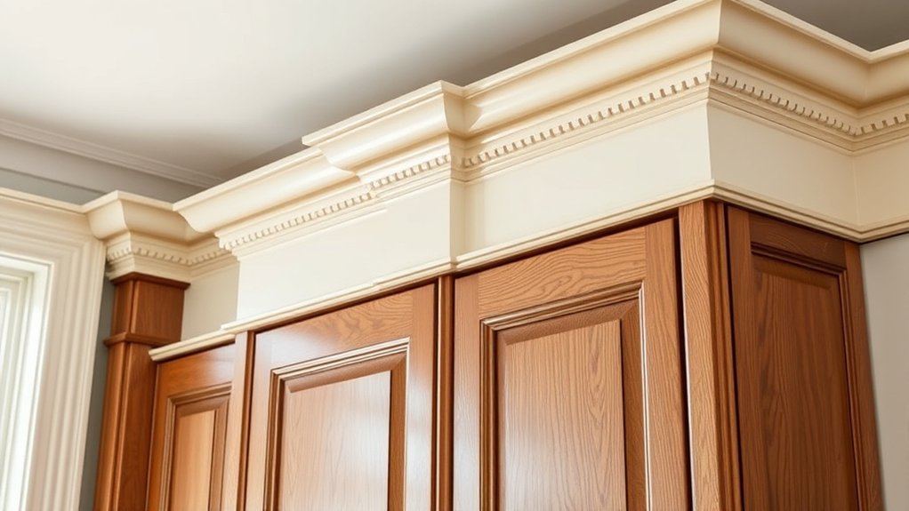 elevate cabinets with molding