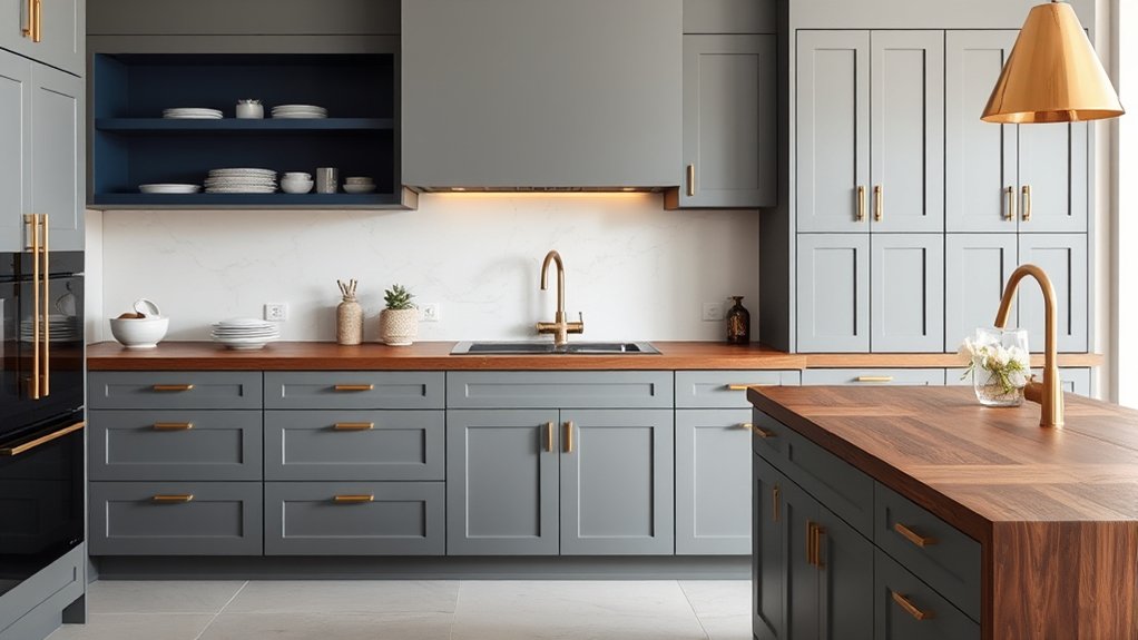 elevate grey cabinets stylishly