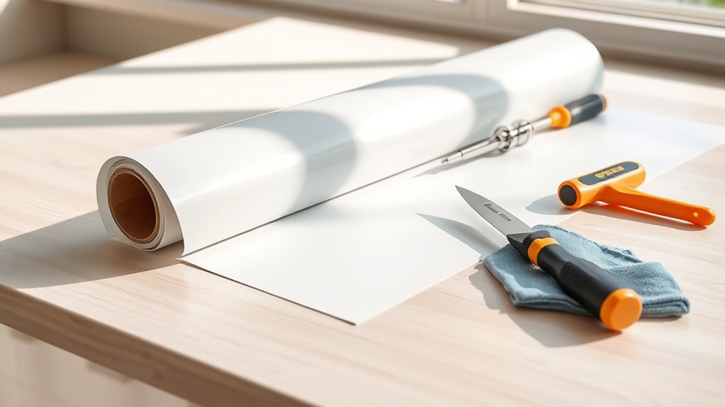 essential tools for cabinet wrapping