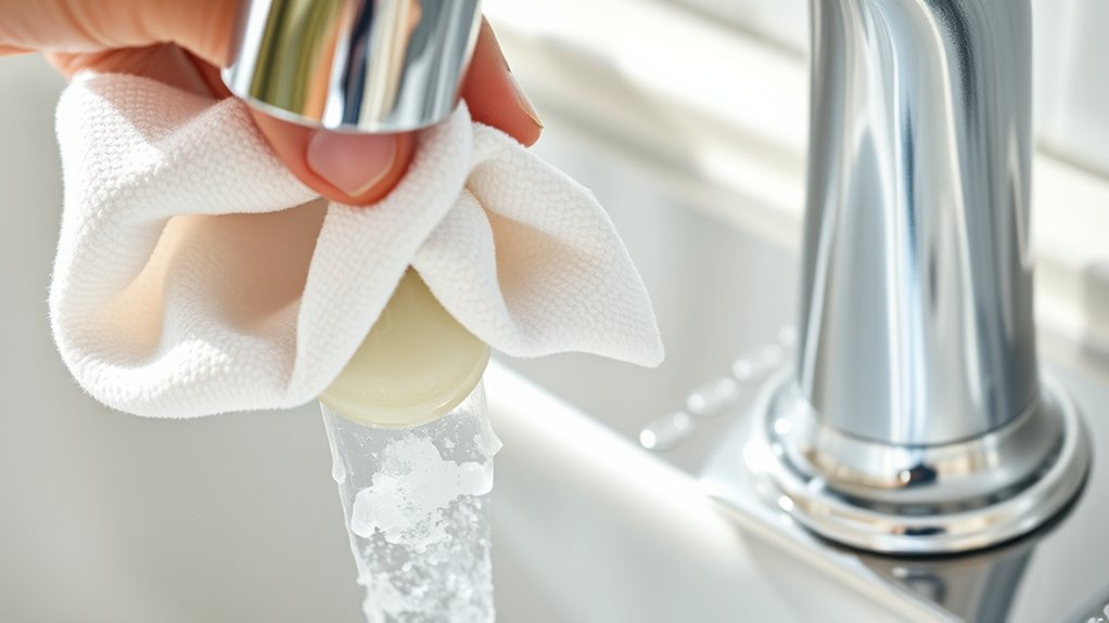 faucet cleaning preparation steps