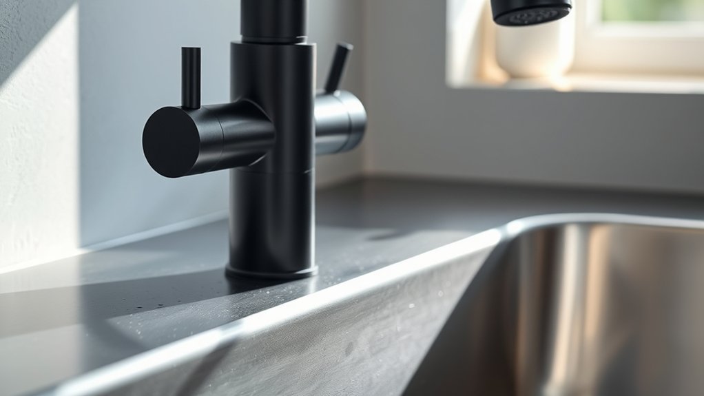 faucet color and material
