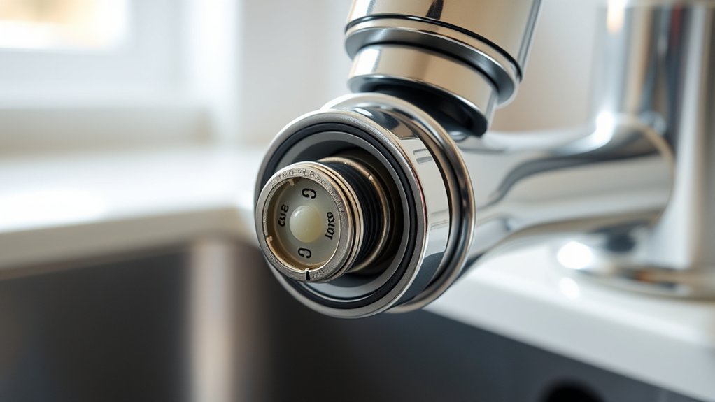 faucet component regulating water