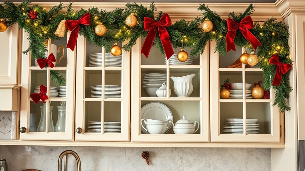 festive kitchen cabinet themes