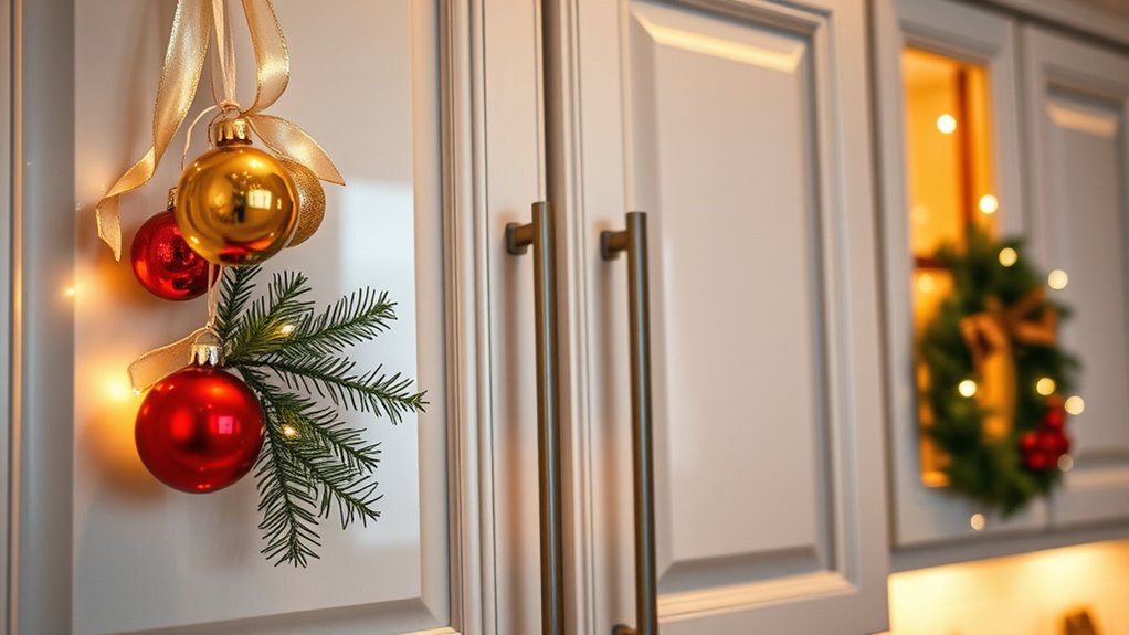 festive ornaments for cabinets