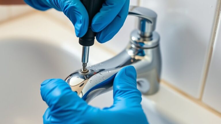 fixing a faucet leak