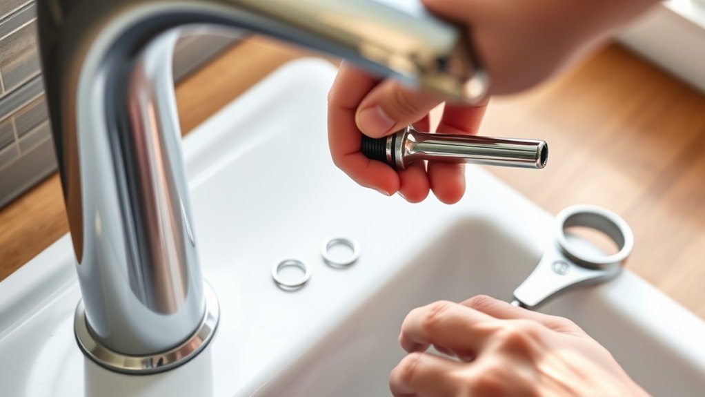 fixing a leaky faucet