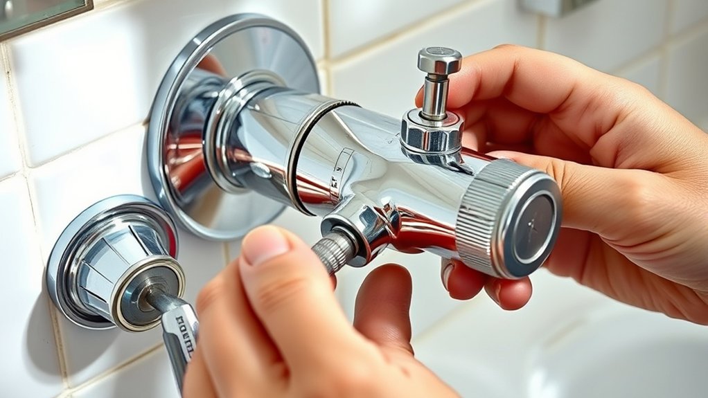 fixing three valve diverter issues