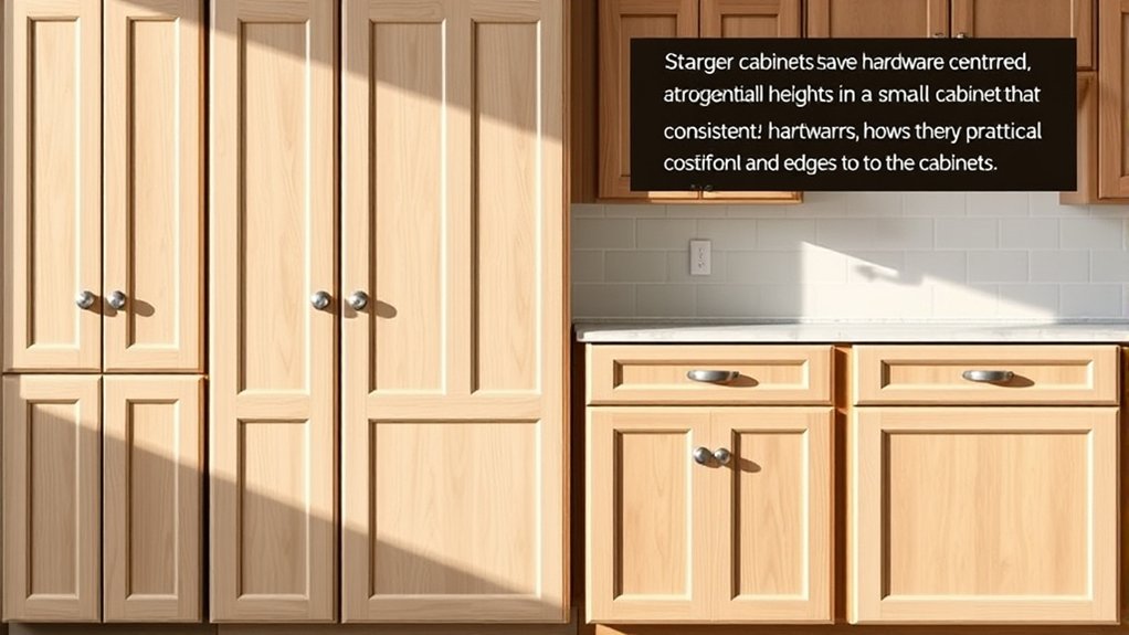 hardware placement by size