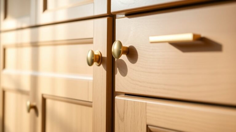 hardware placement on cabinets