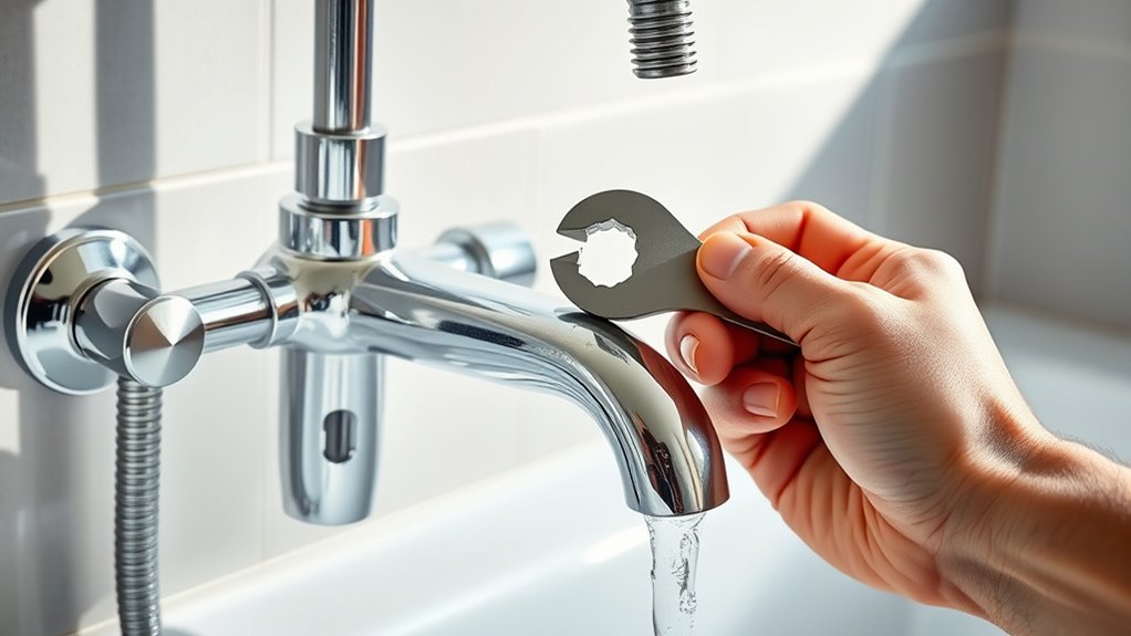 install bathtub faucet correctly