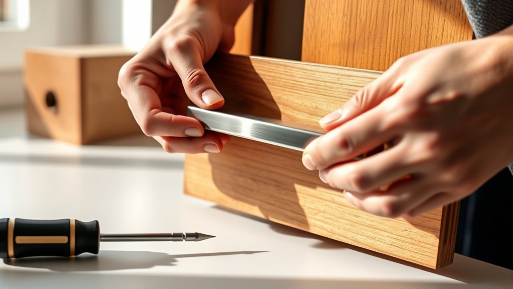 install kitchen cabinet handles