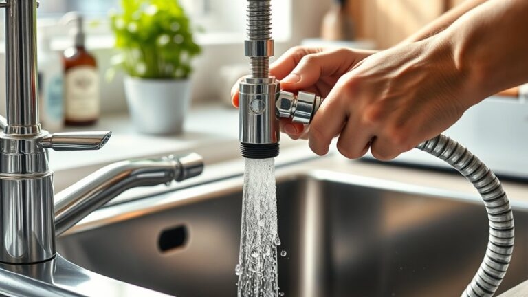 install kitchen faucet sprayer