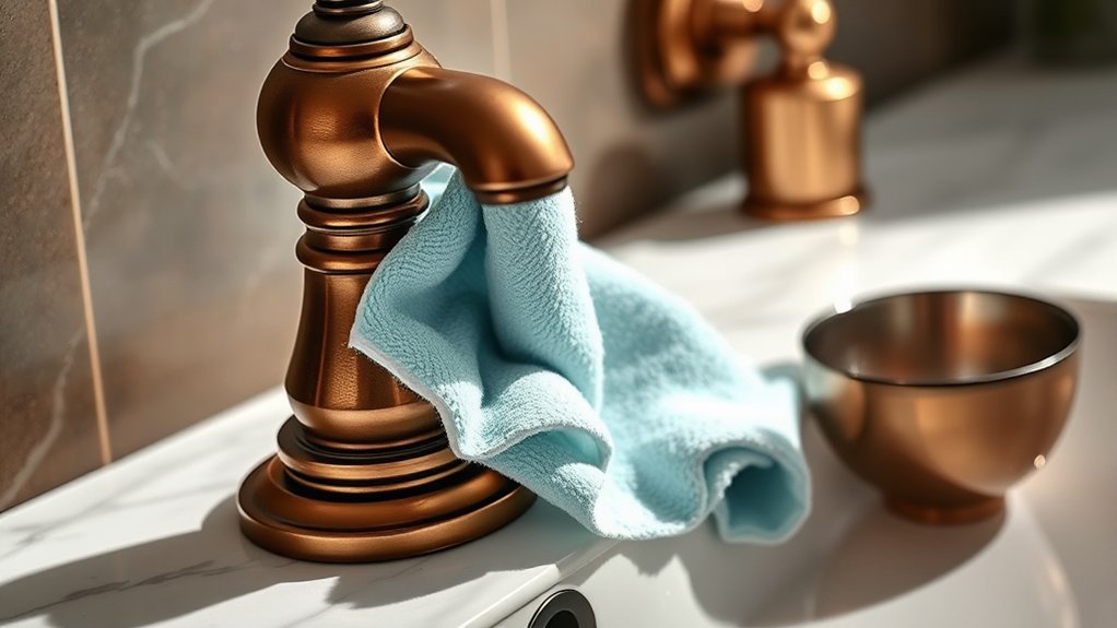 maintain bronze faucet care
