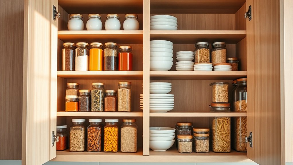 maximize kitchen cabinet space