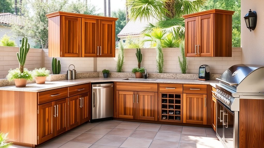 maximize outdoor kitchen functionality