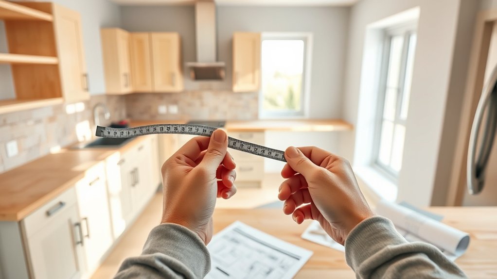 measure kitchen space accurately