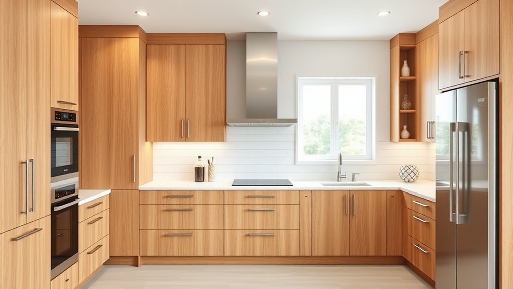 modern oak cabinet makeover