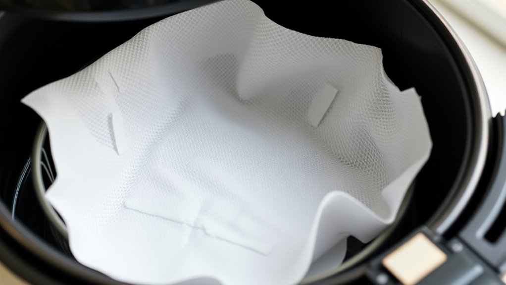 paper towel in air fryer