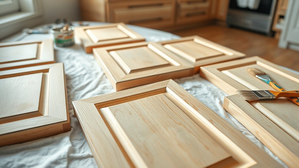 prep cabinets for painting