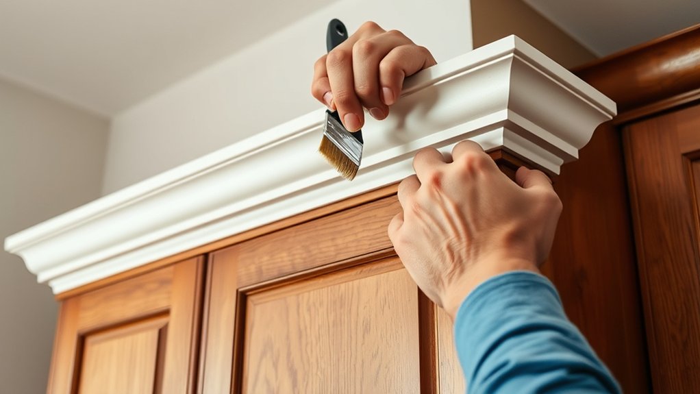 prep paint seal crown molding