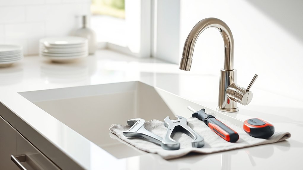 prepare tools clear space