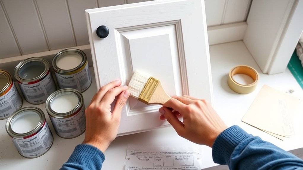 professional kitchen cabinet painting