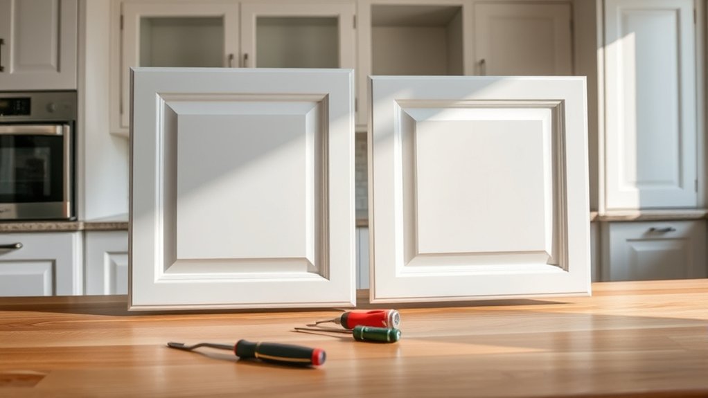 reassemble cabinets with care