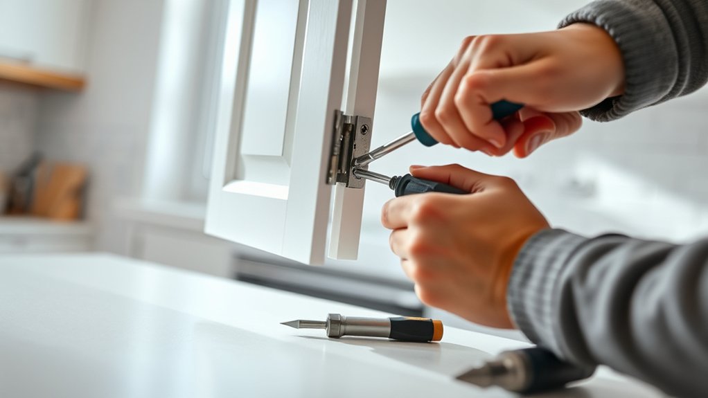 remove kitchen cabinets safely