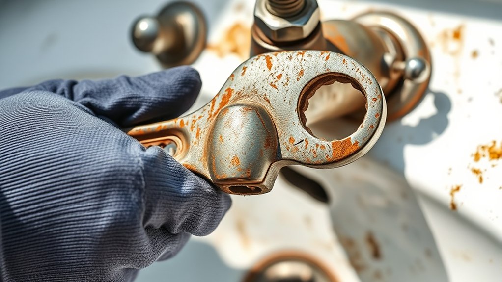 remove stuck faucet handles