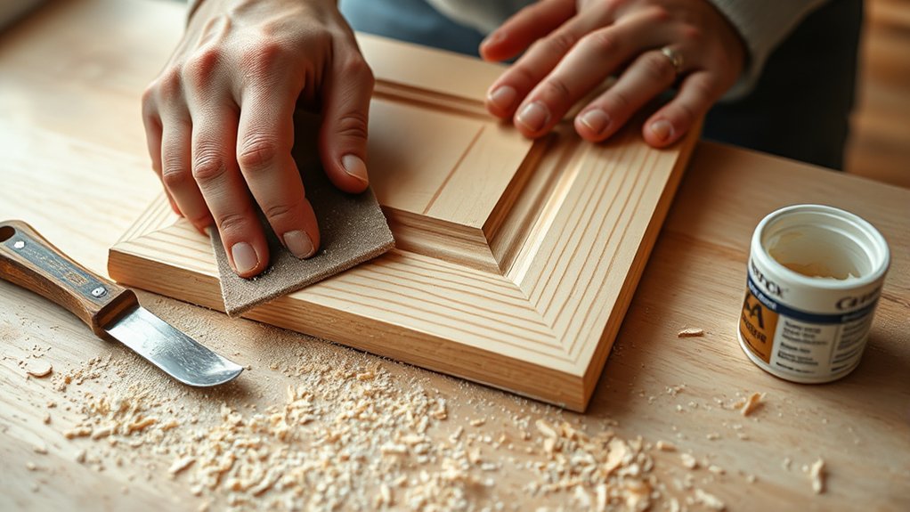 repair and smooth cabinets