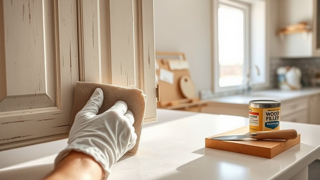 repair clean paint cabinets