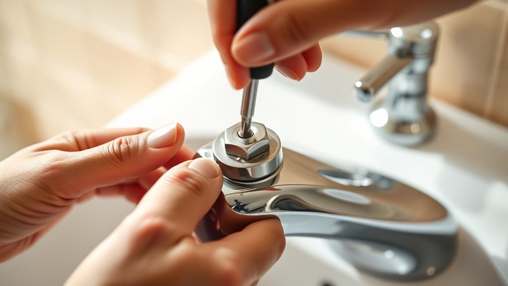 repairing bathroom faucet handle