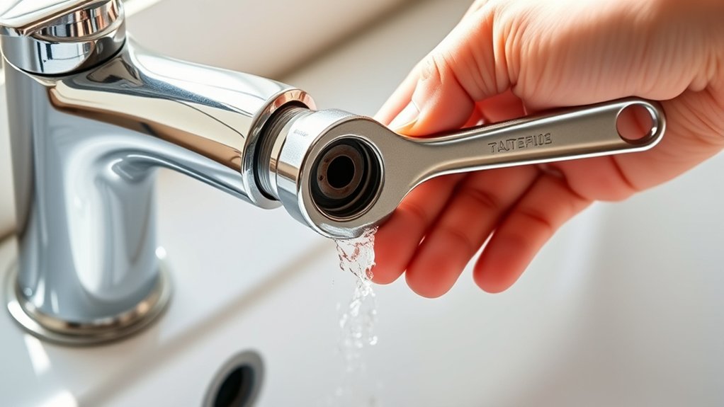 replace faucet aerator easily