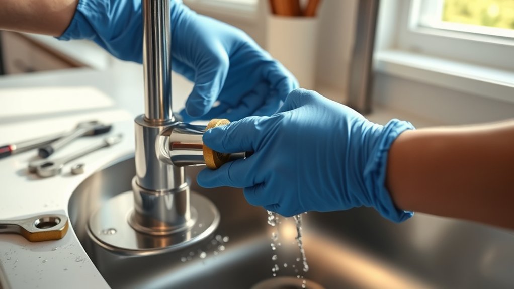 replace faucet cartridge easily