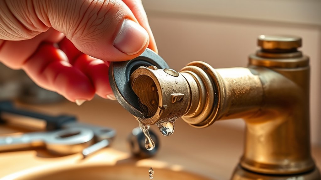replace faucet washer easily