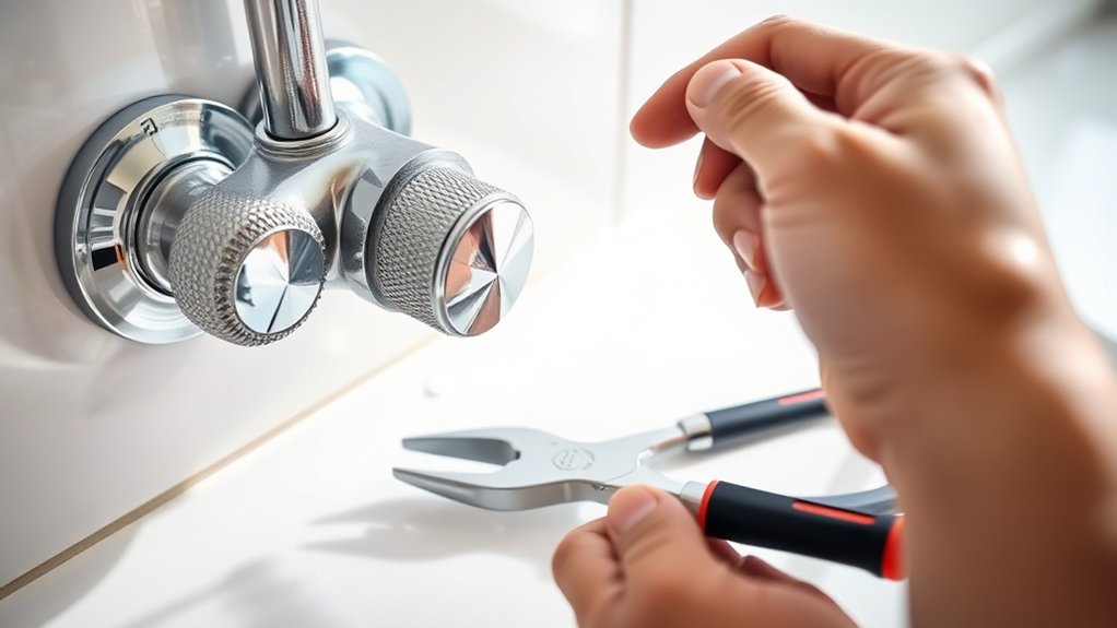 replace shower faucet handle