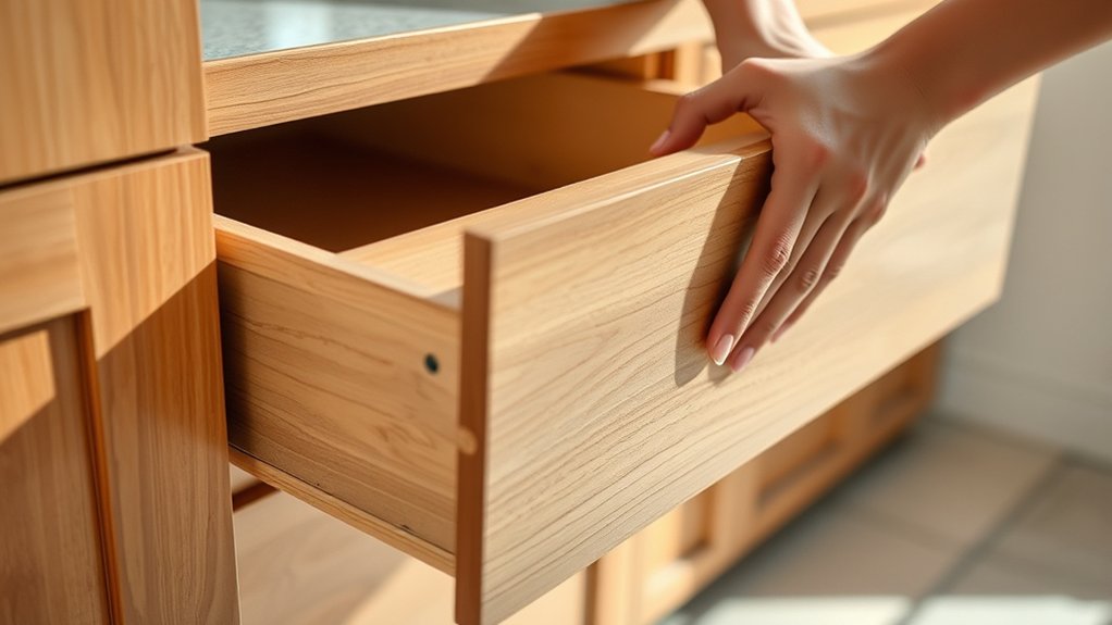 safely remove kitchen drawers