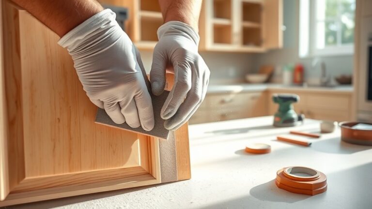 sanding techniques for cabinets