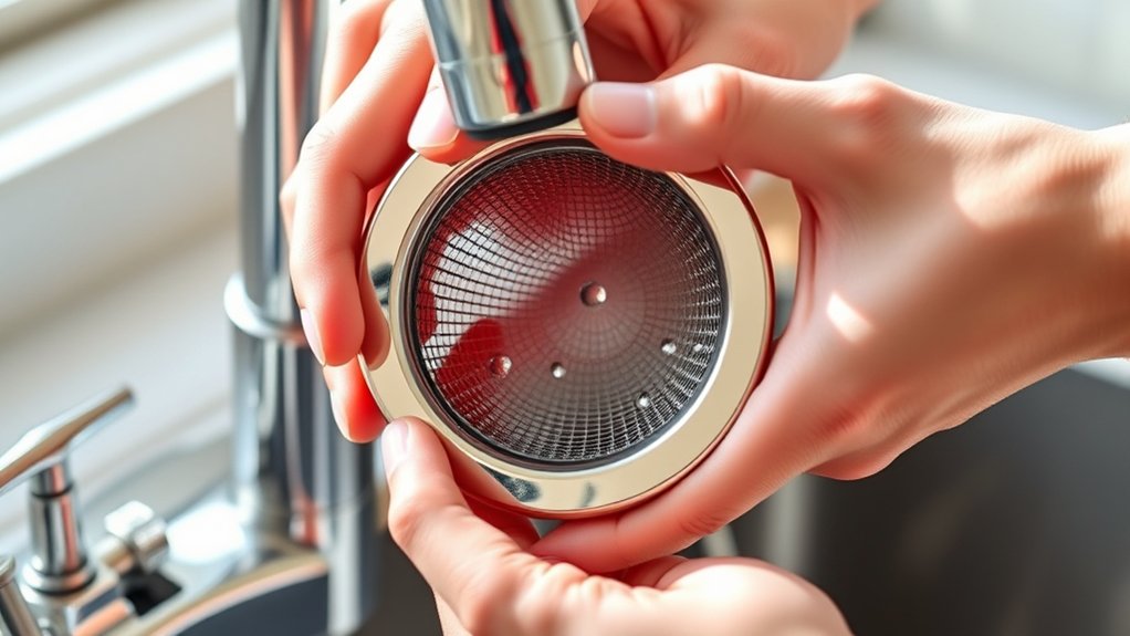 secure faucet screen installation