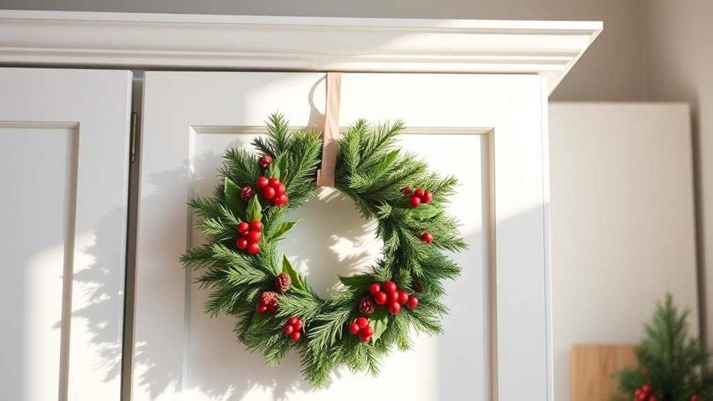 securely hang lightweight wreaths