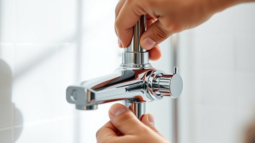 securely install shower faucet