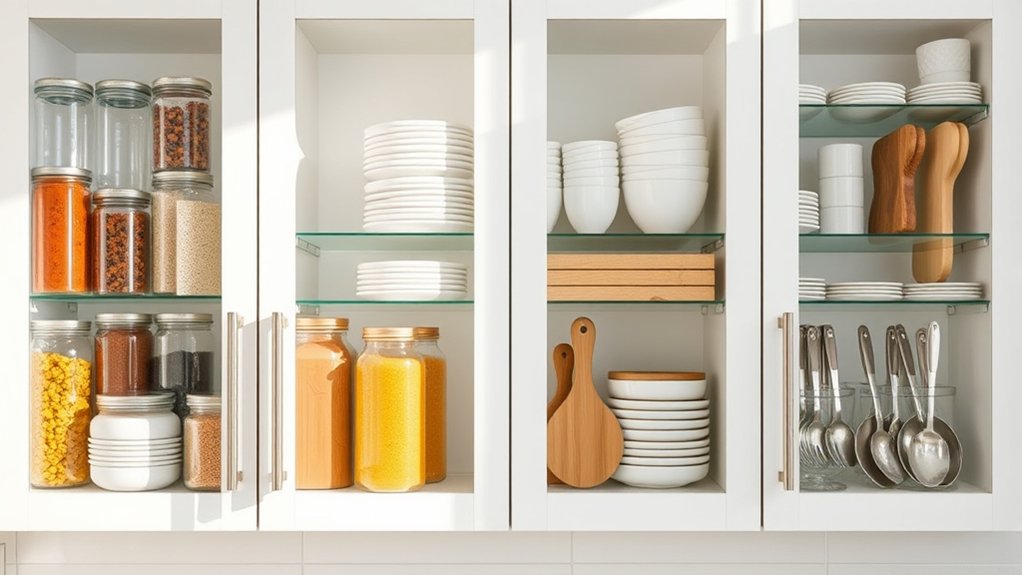 stylish accessible kitchen organization