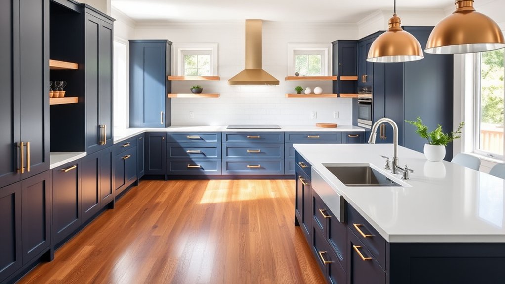 trendy kitchen cabinet colors