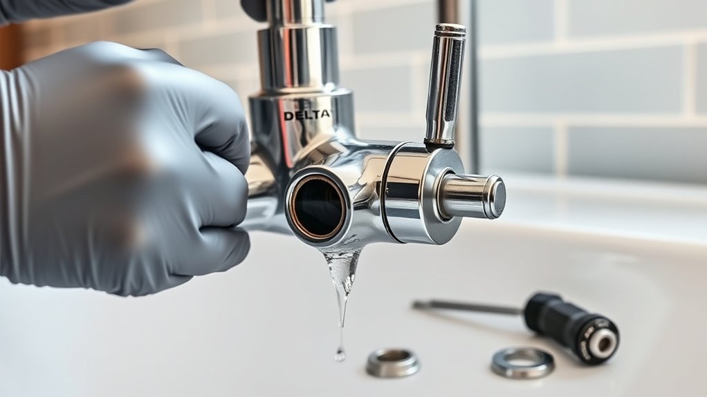 troubleshoot delta faucet leaks