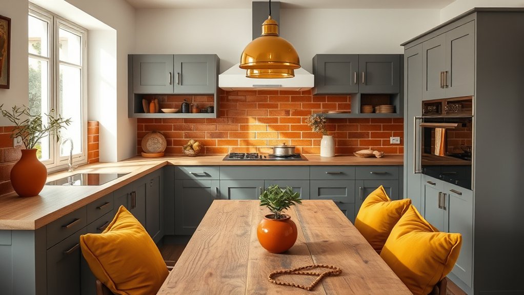 warm hues for cozy kitchens